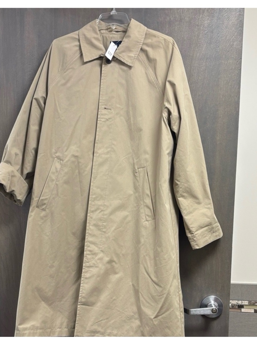 GAP Men's Beige Trench Coat NWT Size Large